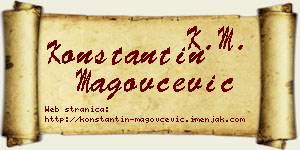 Konstantin Magovčević vizit kartica